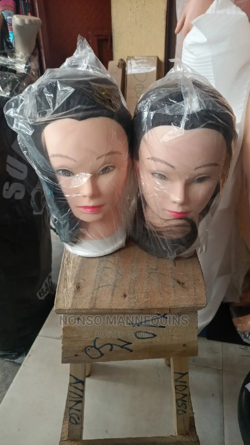 Mannequins Head With Synthetic Hair