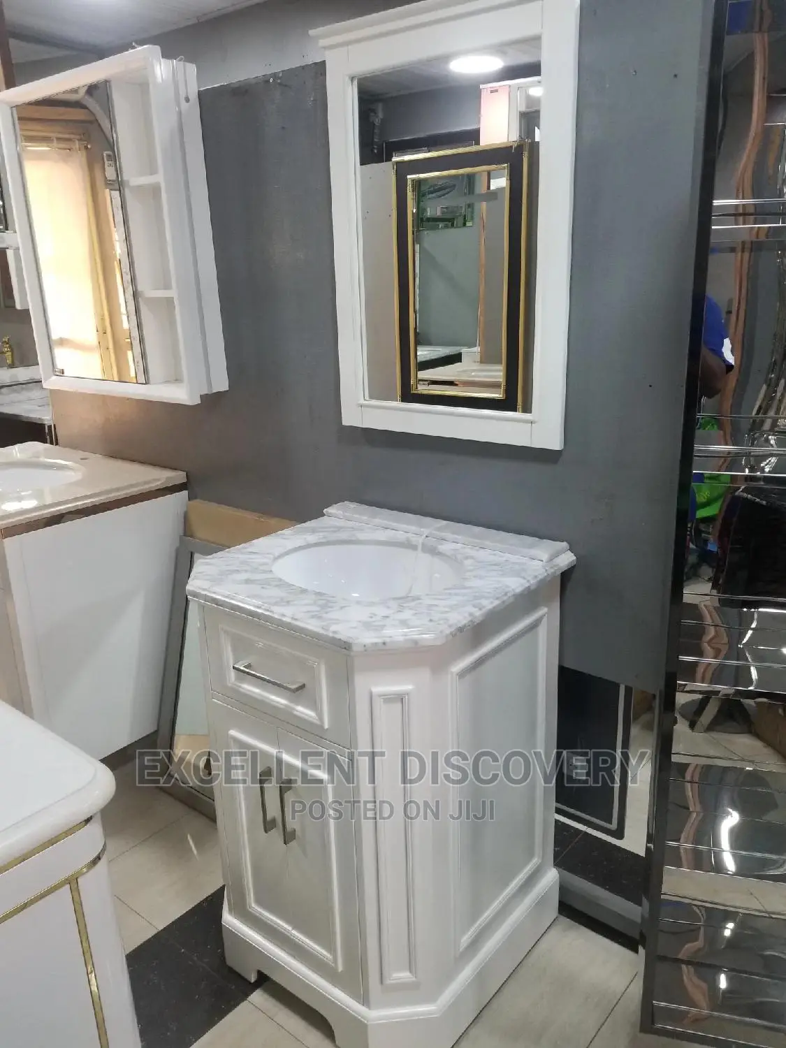 Crystal Gray Cabinet Executive