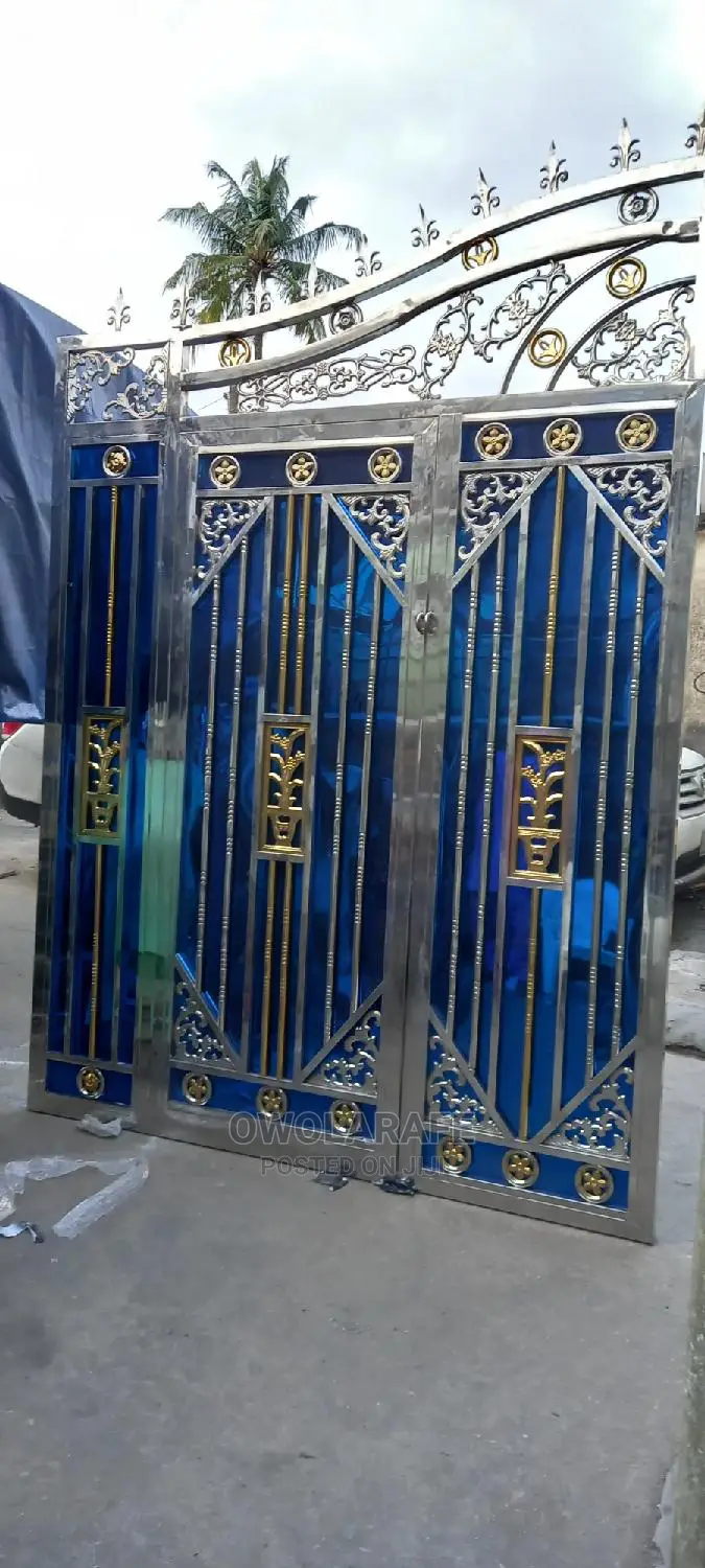 Stainless Steel Blue Swing Gate