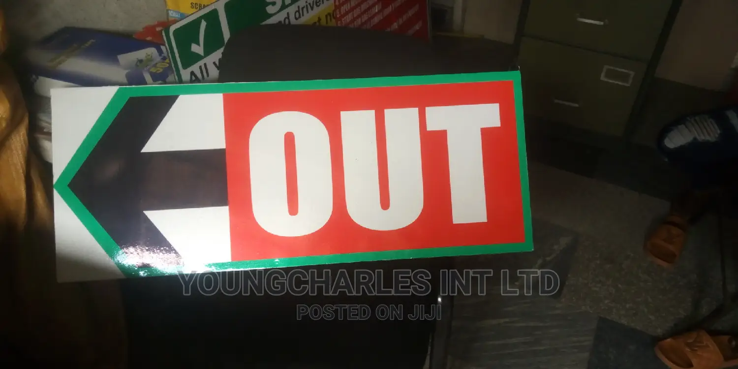 Reflective Out Signage.