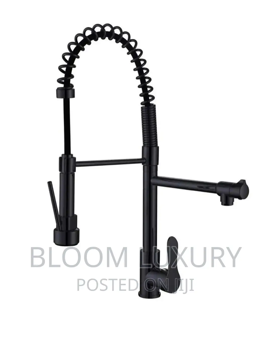 Black Double Lever Spring Faucet