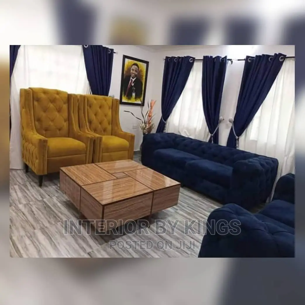 7seater Chesterfield Sofa With a Coffee Table,