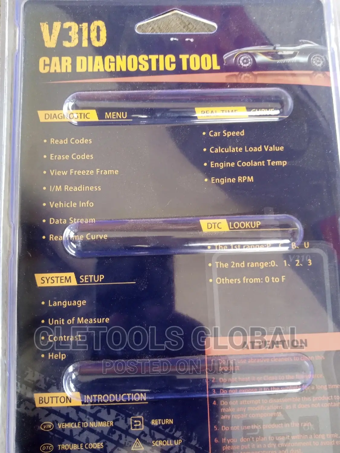 Car V310 Auto Diagnostic Scanner Code Reader