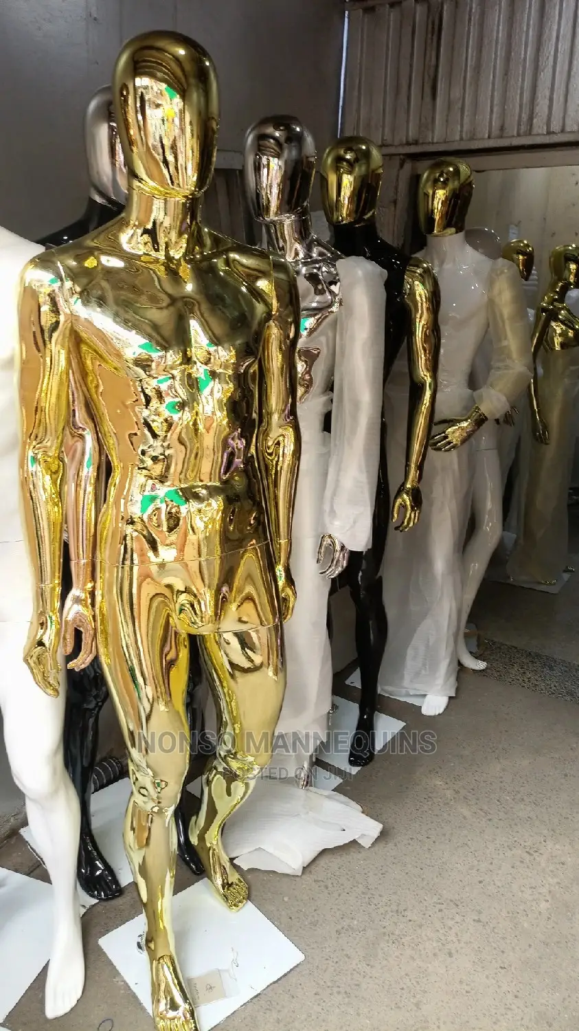 Gold And White Male Mannequins