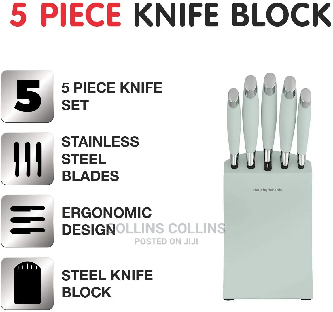 Morphy Richards 5 Piece Knife Set