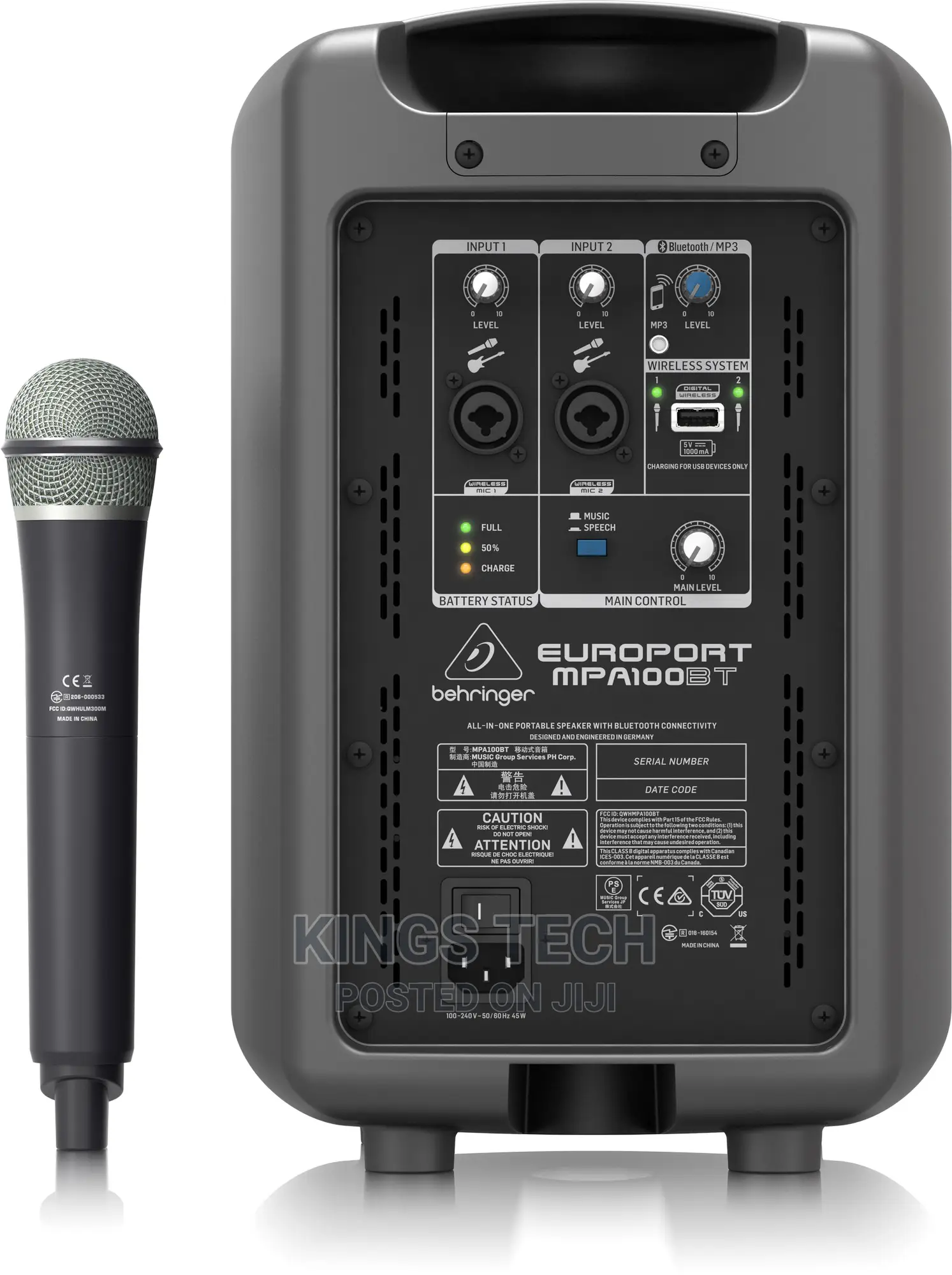 Behringer Europort Mpa100bt 100watt