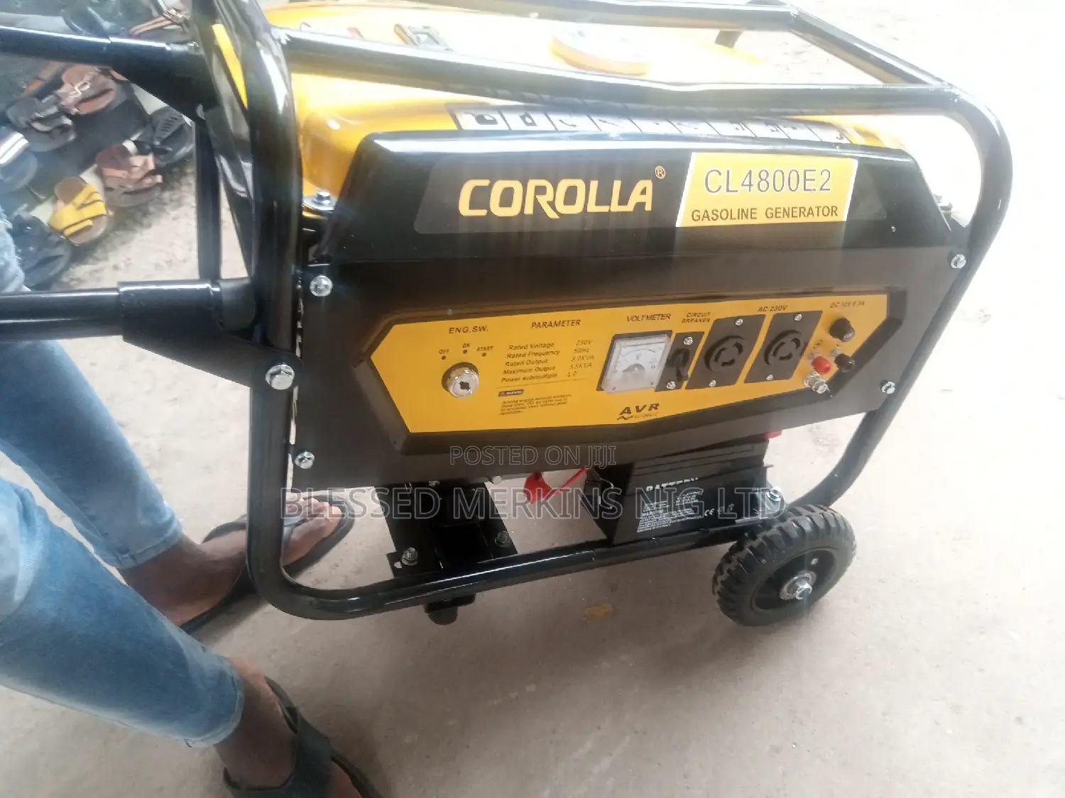 Corolla Petrol Generator With Key and Tires