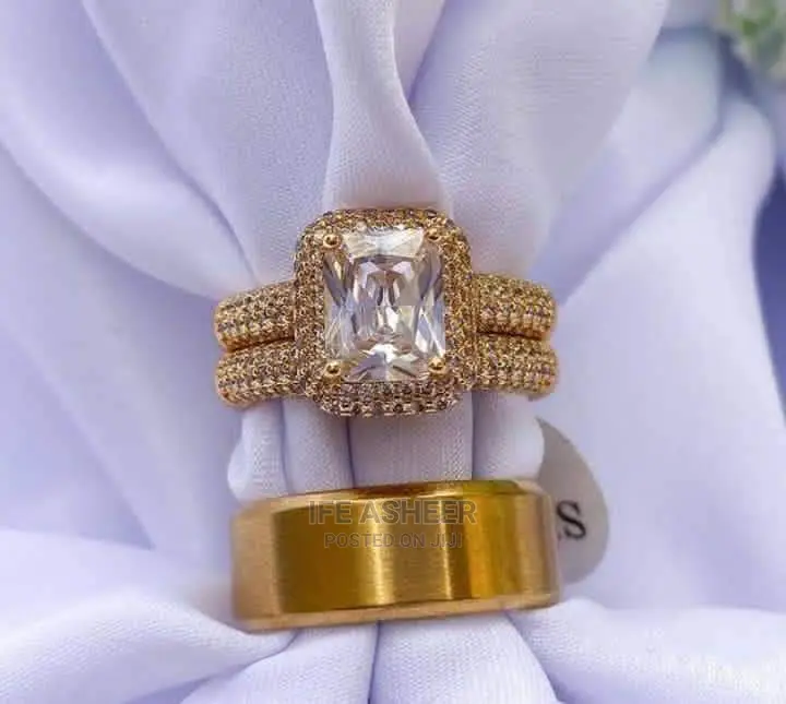 Complete Set of Zara Couple's Wedding Ring - Gold