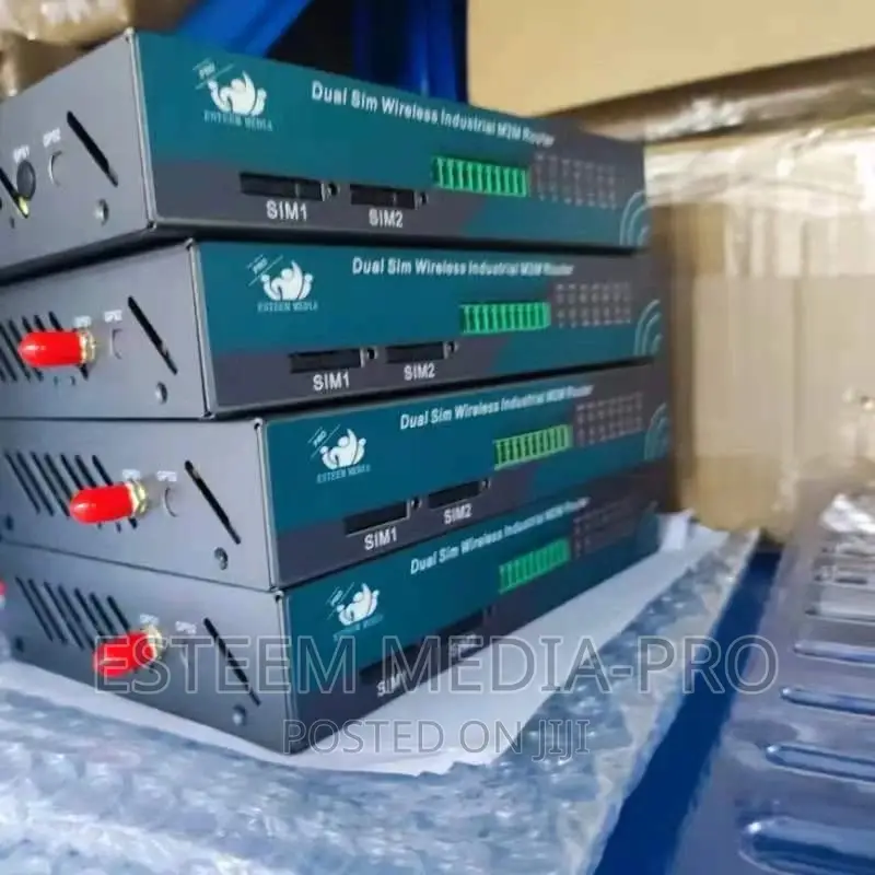 2 Sim Cards 4g Industrial Router Wifi Bonding / Aggregation