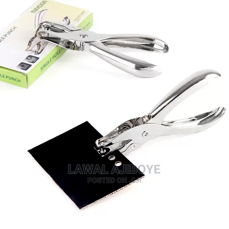 1 Pcs Metal Hand Paper Punch Craft Sheet Single Hole Puncher