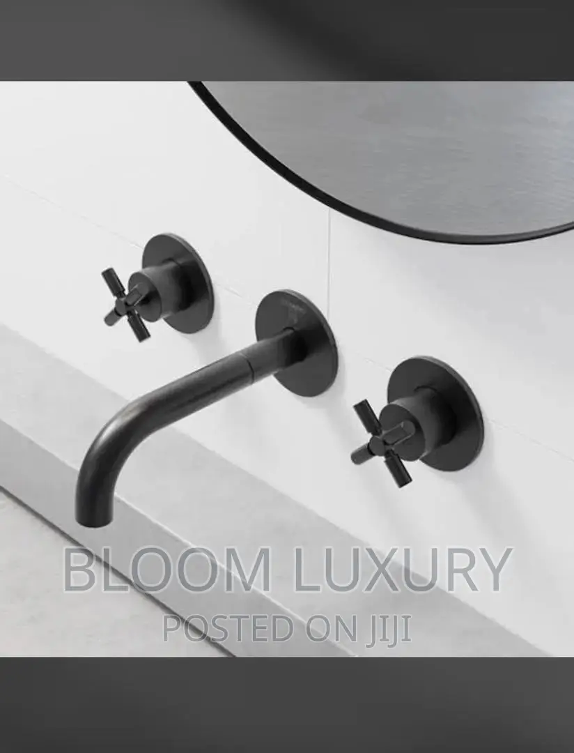 Black Wall Conduit Faucet