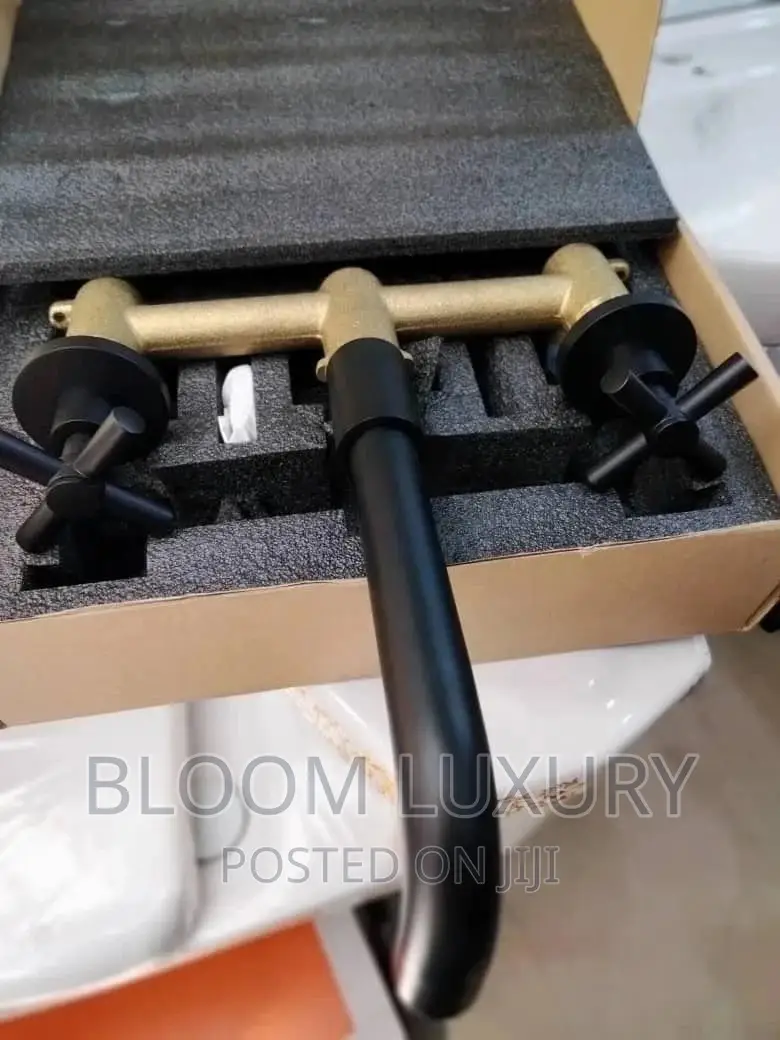 Black Wall Conduit Faucet
