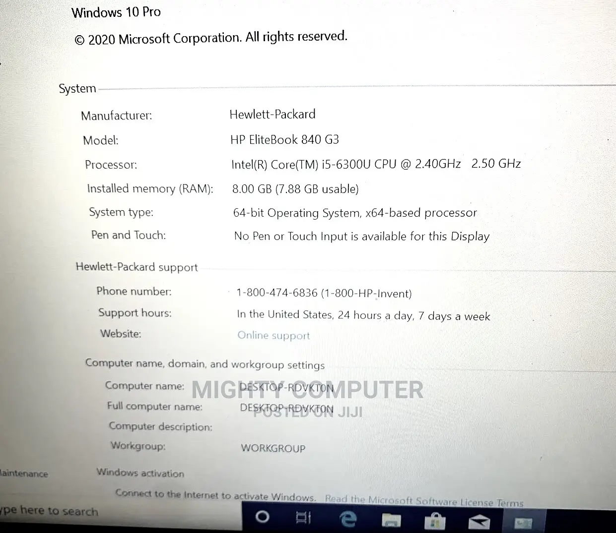 Laptop HP EliteBook 840 G4 8GB Intel Core I5 512GB
