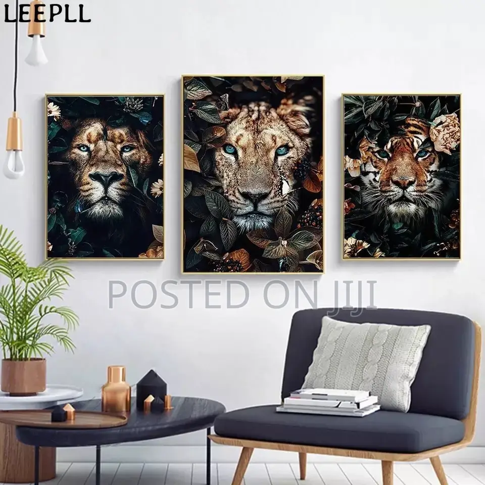 Animals in Flower Canvas