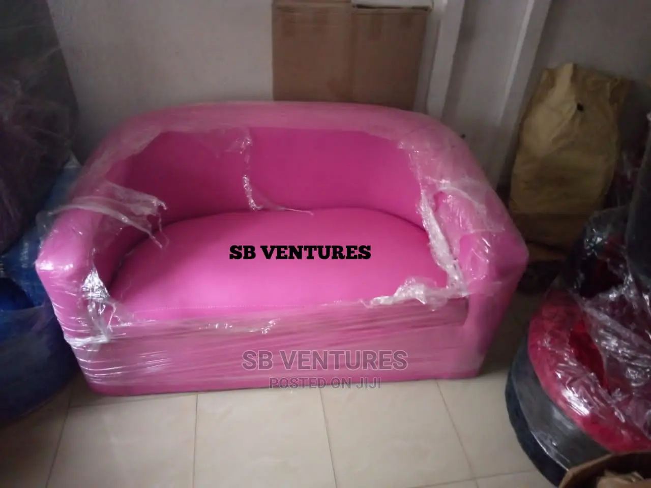 Double Seater Leather Sofa