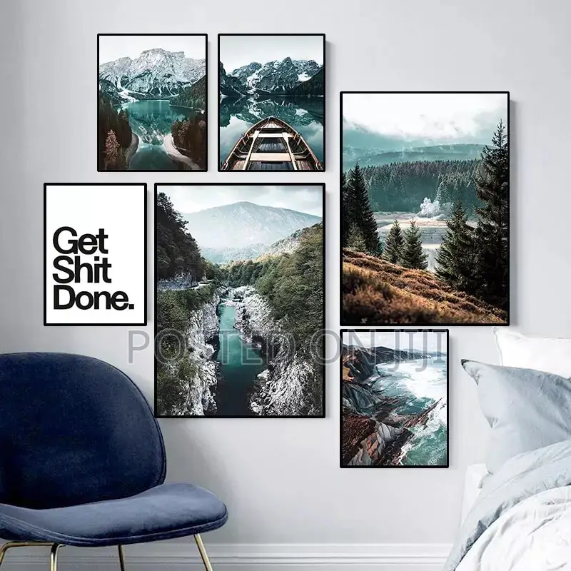 Scandinavian Mountain Lake Quote