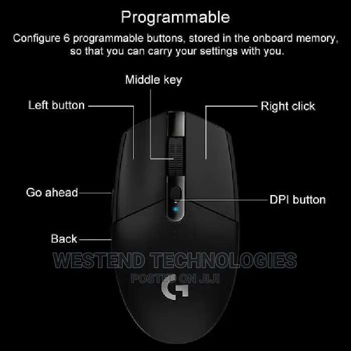 Logitech G304 Wireless Gaming Mouse 12000DPI