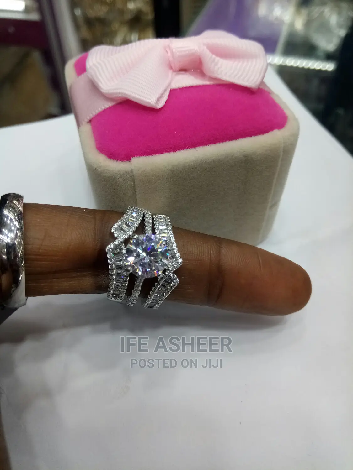 Dubao 925 Sterling Silver Couple's Set Of Wedding Ring 027
