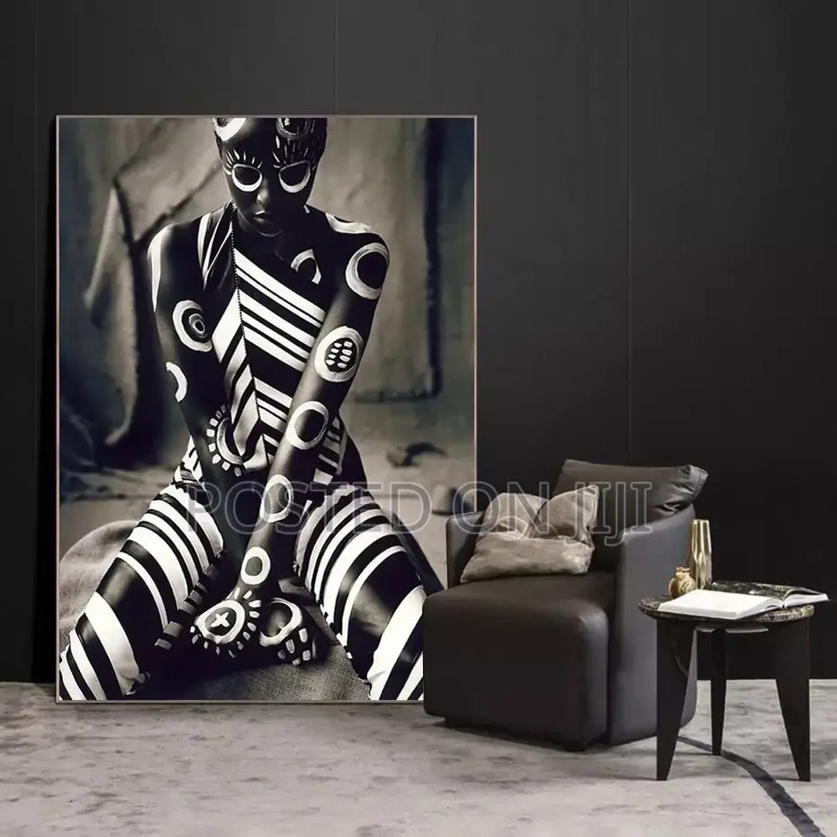 Black And White Pattern African Woman