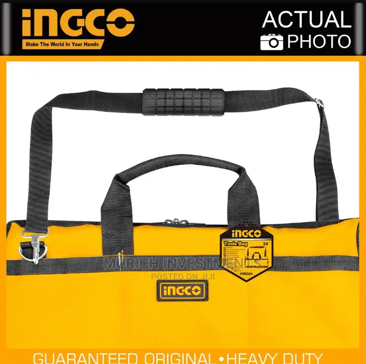 24" Tool Bag With Adjustable Shoulder Strap Included