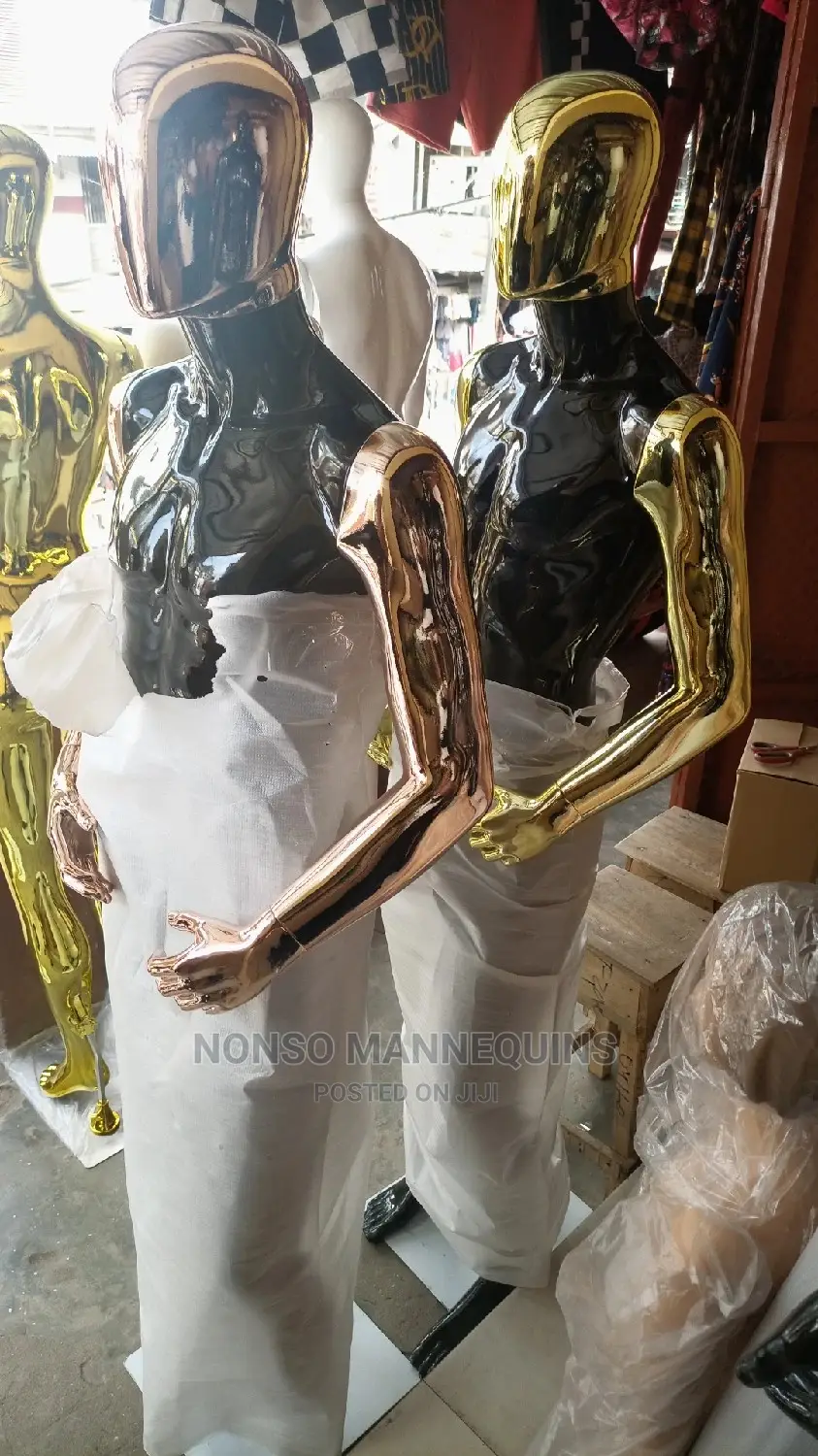 Ehm Gold Chrome Mannequins Male Display