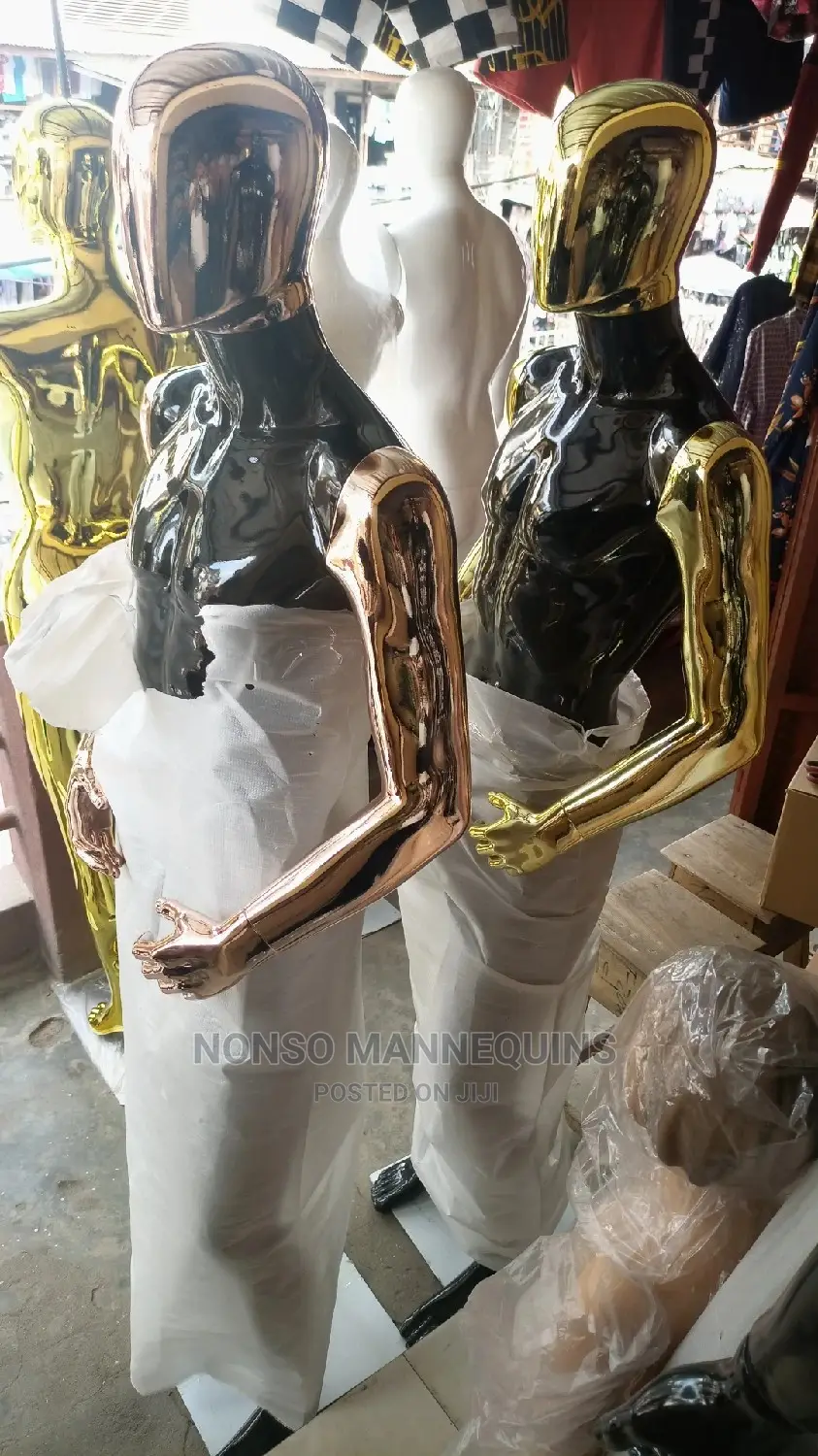 Ehm Gold Chrome Mannequins Male Display