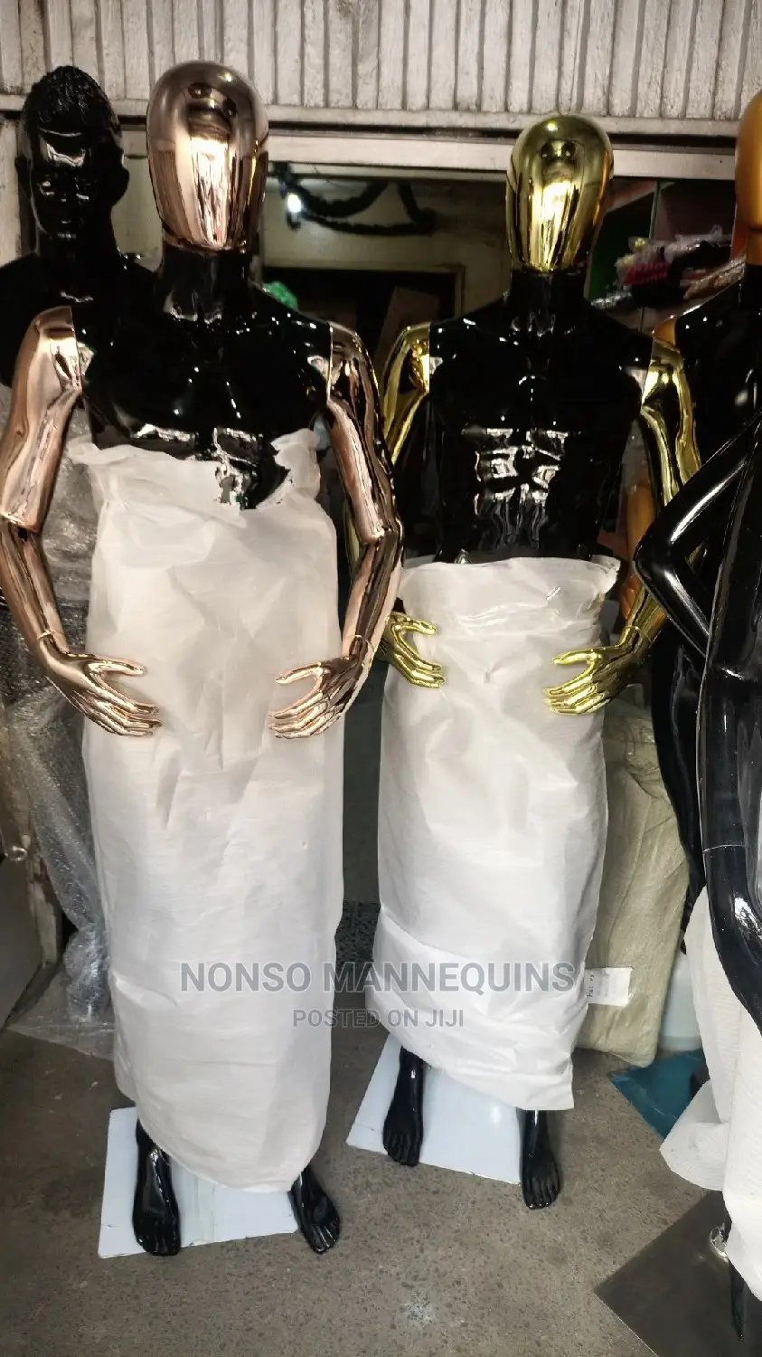 Ehm Gold Chrome Mannequins Male Display