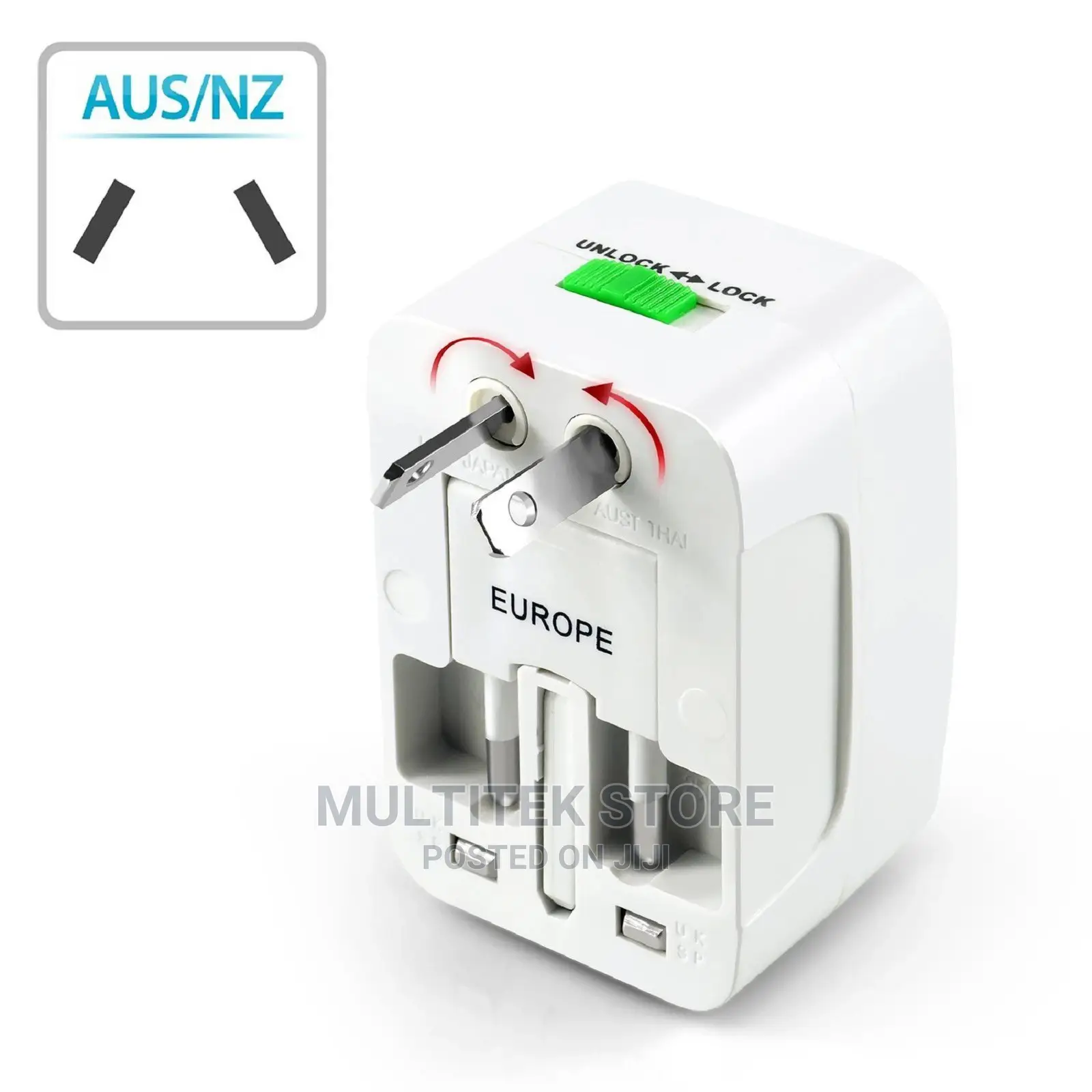World Wide Travel/Power Charger Adapter Plug - Eu Made