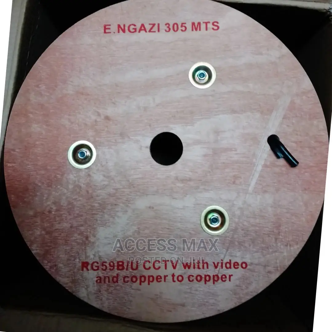 100% Copper Rg59. Drum Cctv Camera Cable With Power By 305m