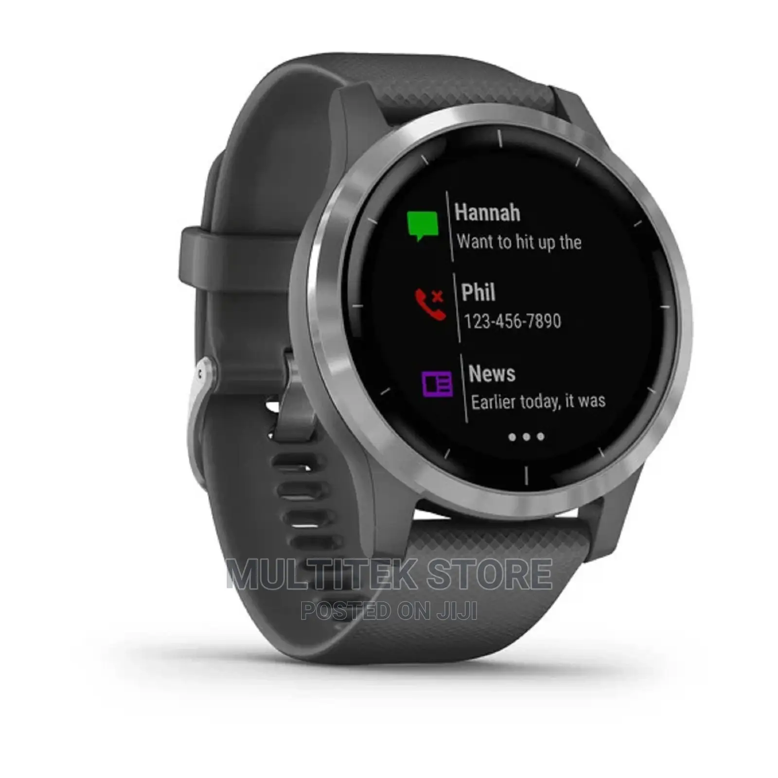 Garmin Vivoactive 4 Shadow Grey With Silver Hardware