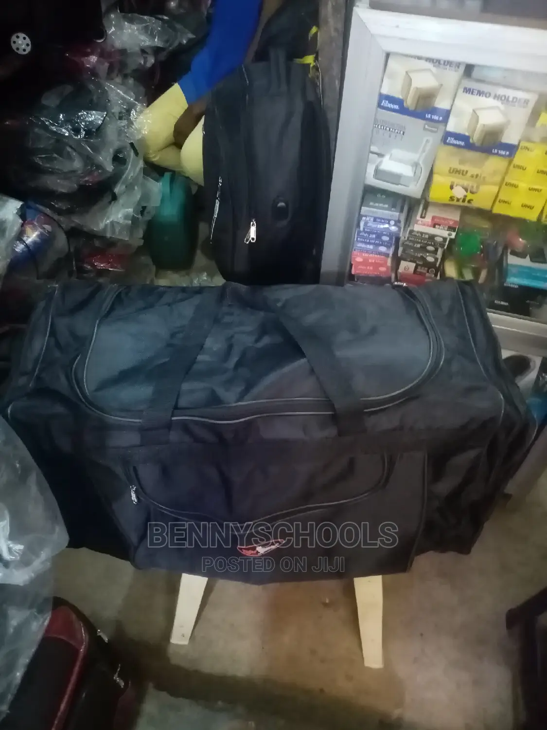 Biggest Jumbo Black Weightless Cargo Traveling Duffle Bag