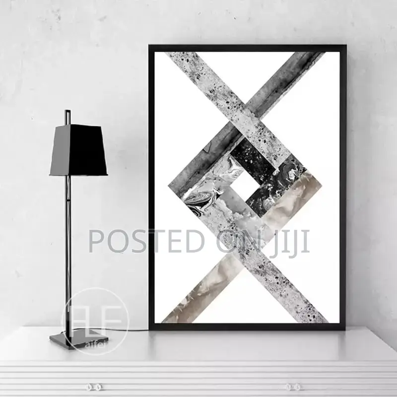 Abstract Black And White Canvas Printing