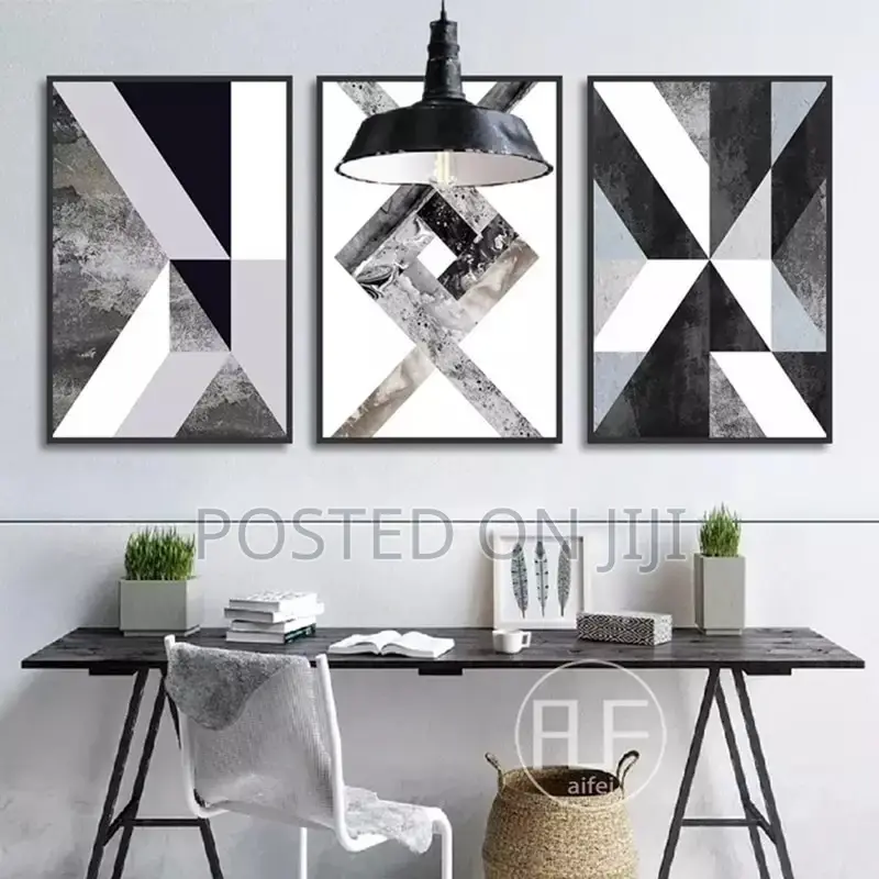 Abstract Black And White Canvas Printing