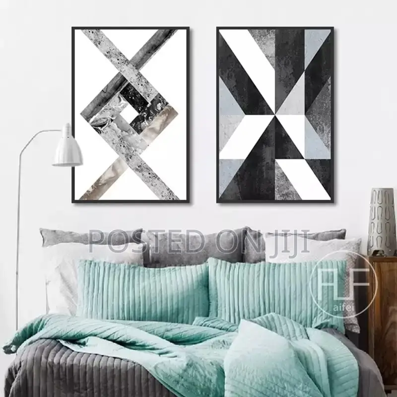 Abstract Black And White Canvas Printing
