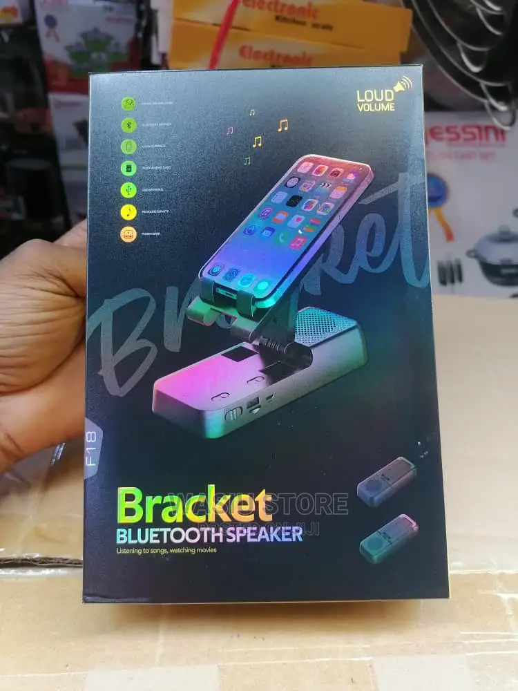 Mobile Phone Holder and Bluetooth Speaker With USB Ports