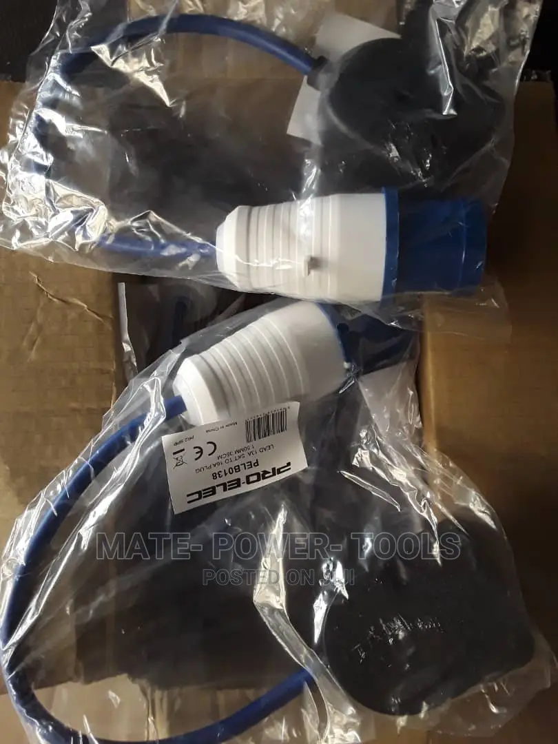 Pro-Elec 1-Gang UK Mains Socket to 16A Industrial Plug