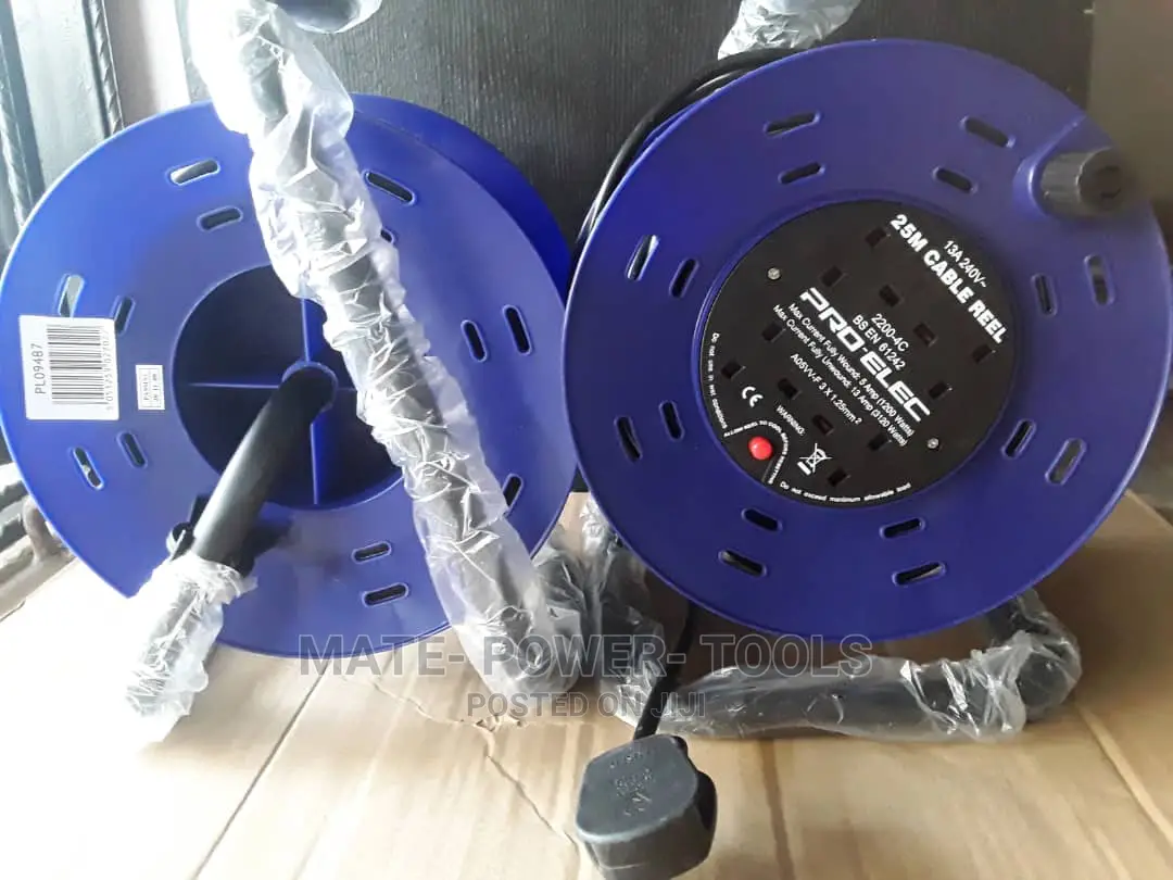 Pro-Elec Mains Extension Metal Cable Drum 2200-4-25m
