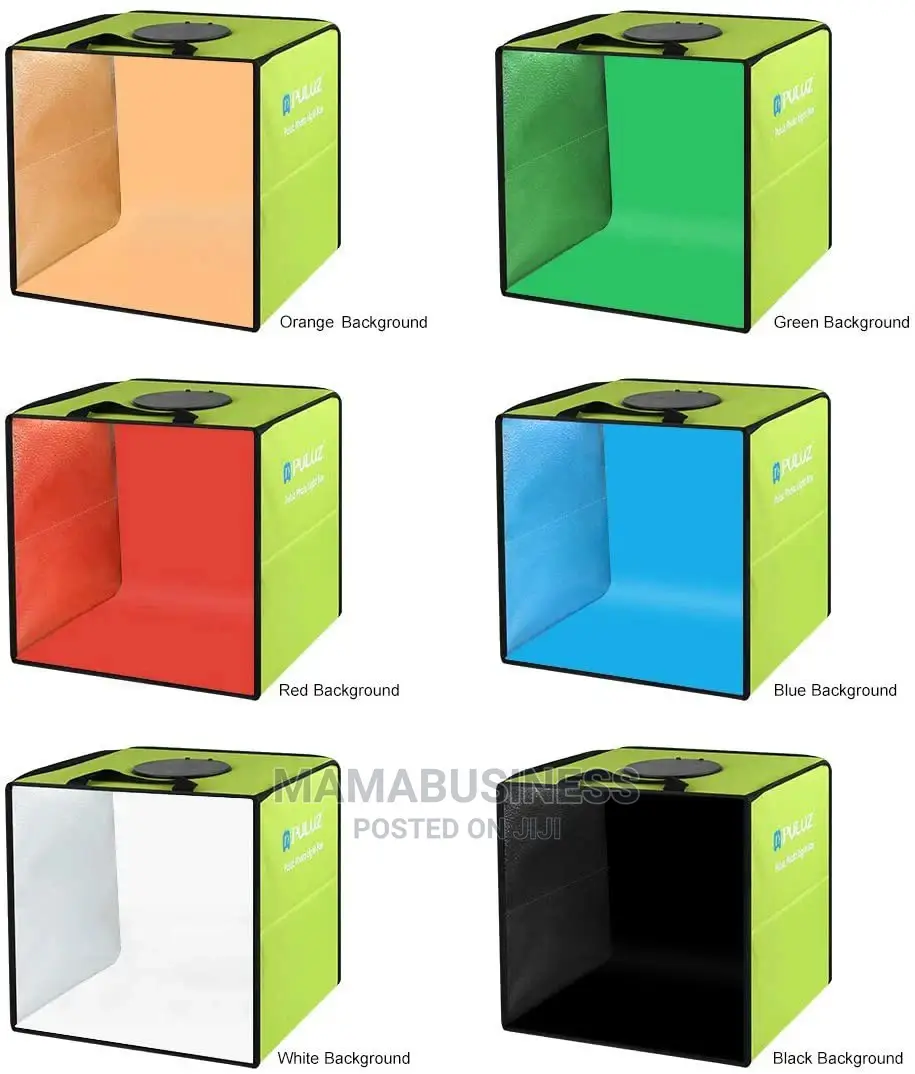 30cm Puluz Foldable Led Photo Studio Box With Backgrounds