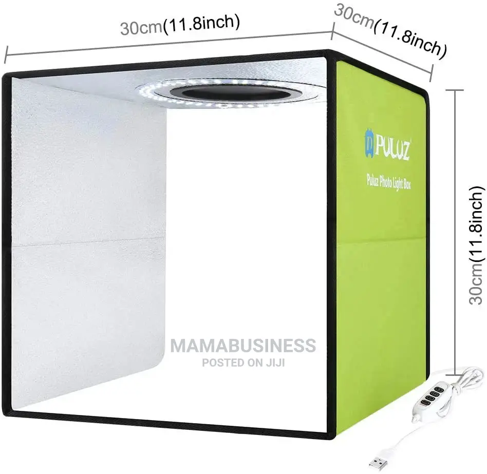 30cm Puluz Foldable Led Photo Studio Box With Backgrounds