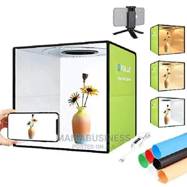 30cm Puluz Foldable Led Photo Studio Box With Backgrounds