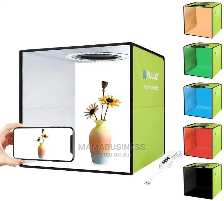 30cm Puluz Foldable Led Photo Studio Box With Backgrounds