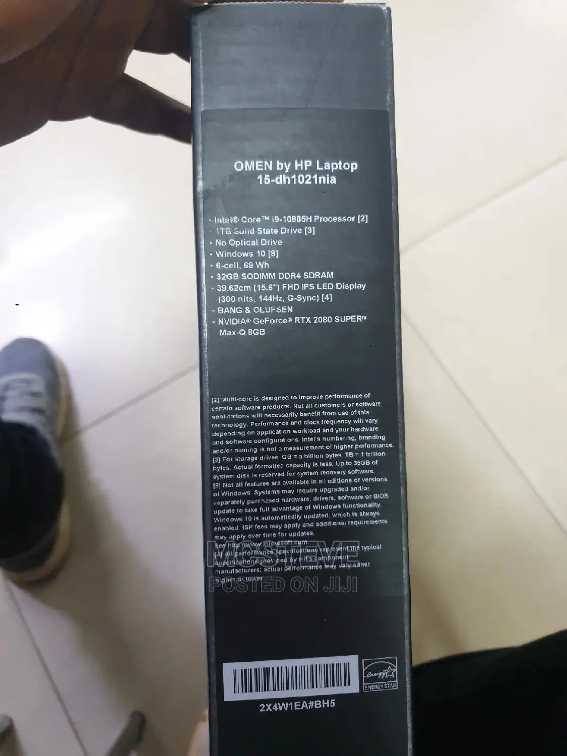 New Laptop HP Omen 15 32GB Intel Core I9 SSD 1T