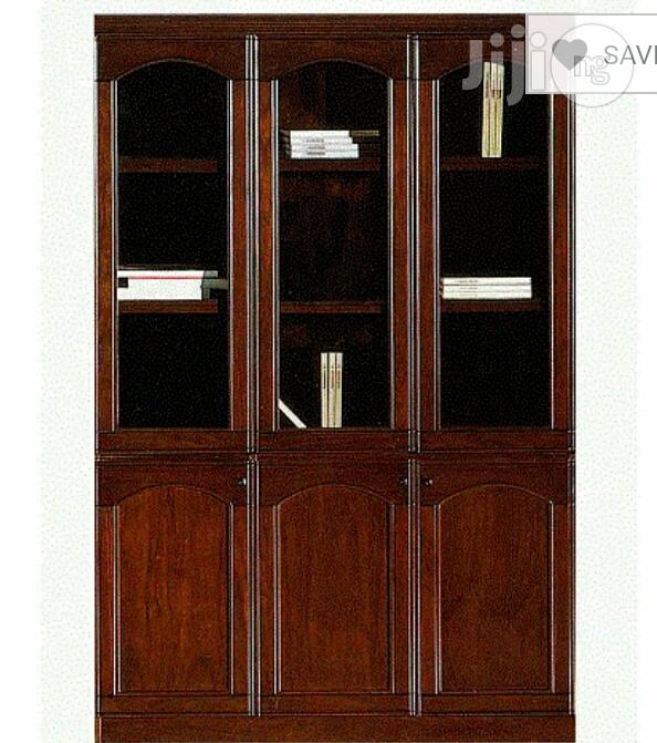 3 Doors Pure Wooden Book Shelve