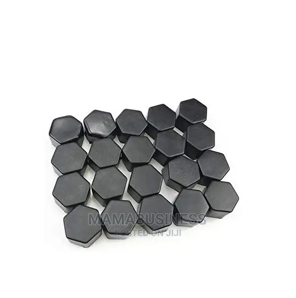20pcs Silica Gel Car Wheel Nut Protection Cover - Black