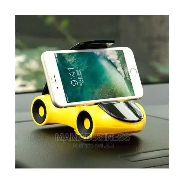 Car Shape Mobile Phone Holder - Yellow