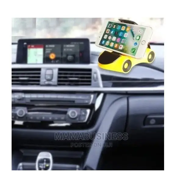 Car Shape Mobile Phone Holder - Yellow