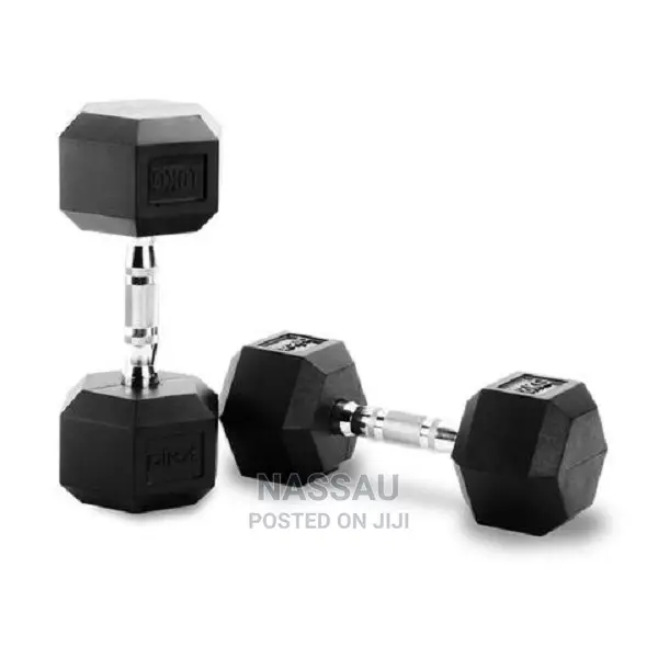 Pair of 10kg Hex Commercial Dumbbell