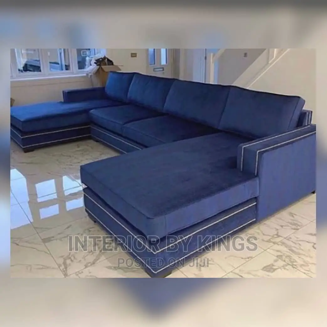 U-Shaped Fabric Sofa Can Come in Colors