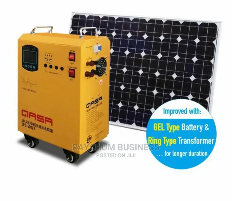 Qasa Solar Generator Model 500 With Panel