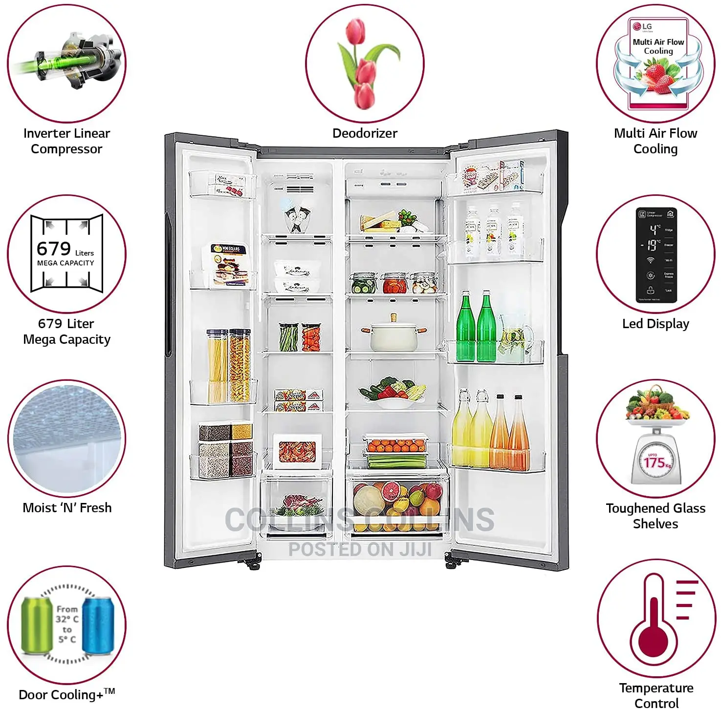 LG 679 L Frost Free Inverter Linear Side-by-Side